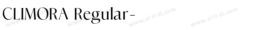 CLIMORA Regular字体转换